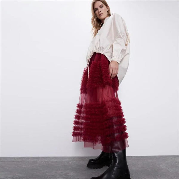 Zara Frill Skirt Size Medium