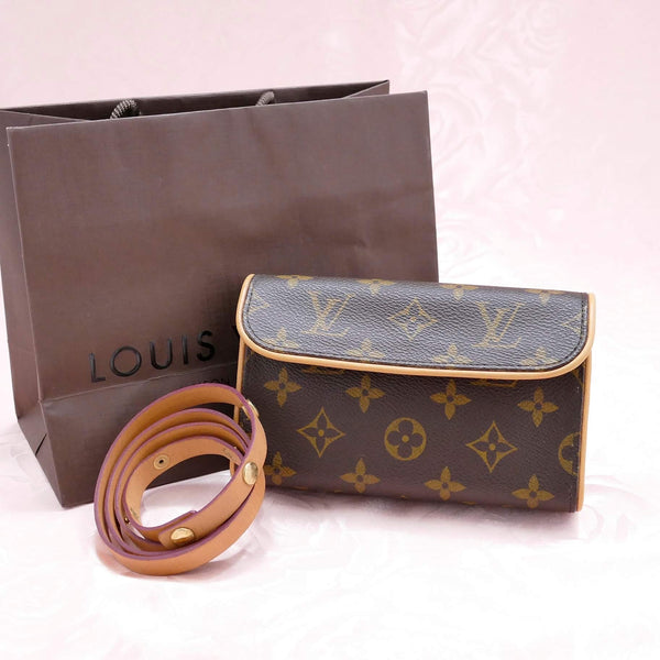 Louis Vuitton Pochette Florentine Monogram Canvas Brown