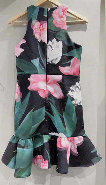 casper + pearl floral mini dress