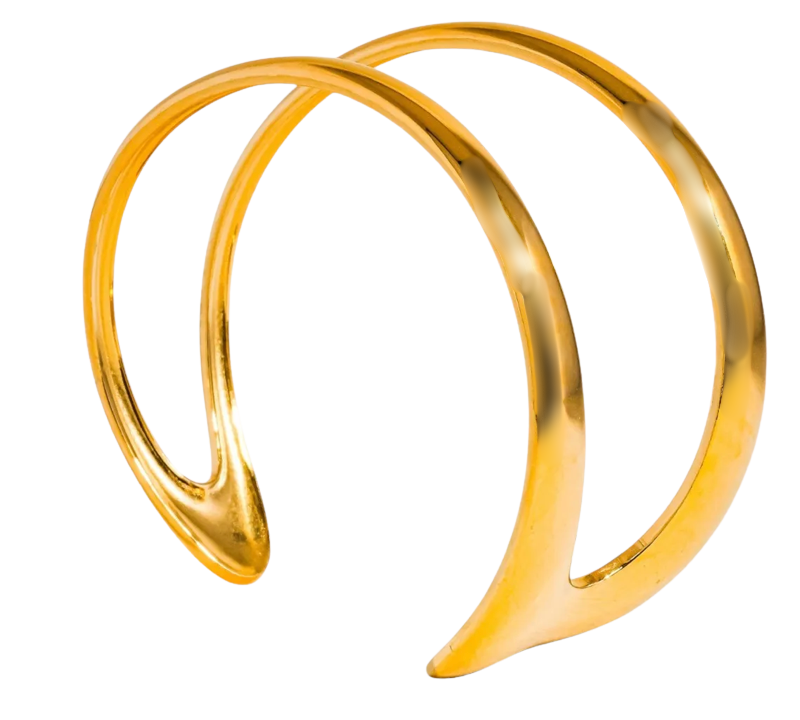  Fuse Cuff- Arm Band Bracelet 14K Gold