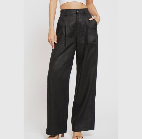 Linen Pleat Pants