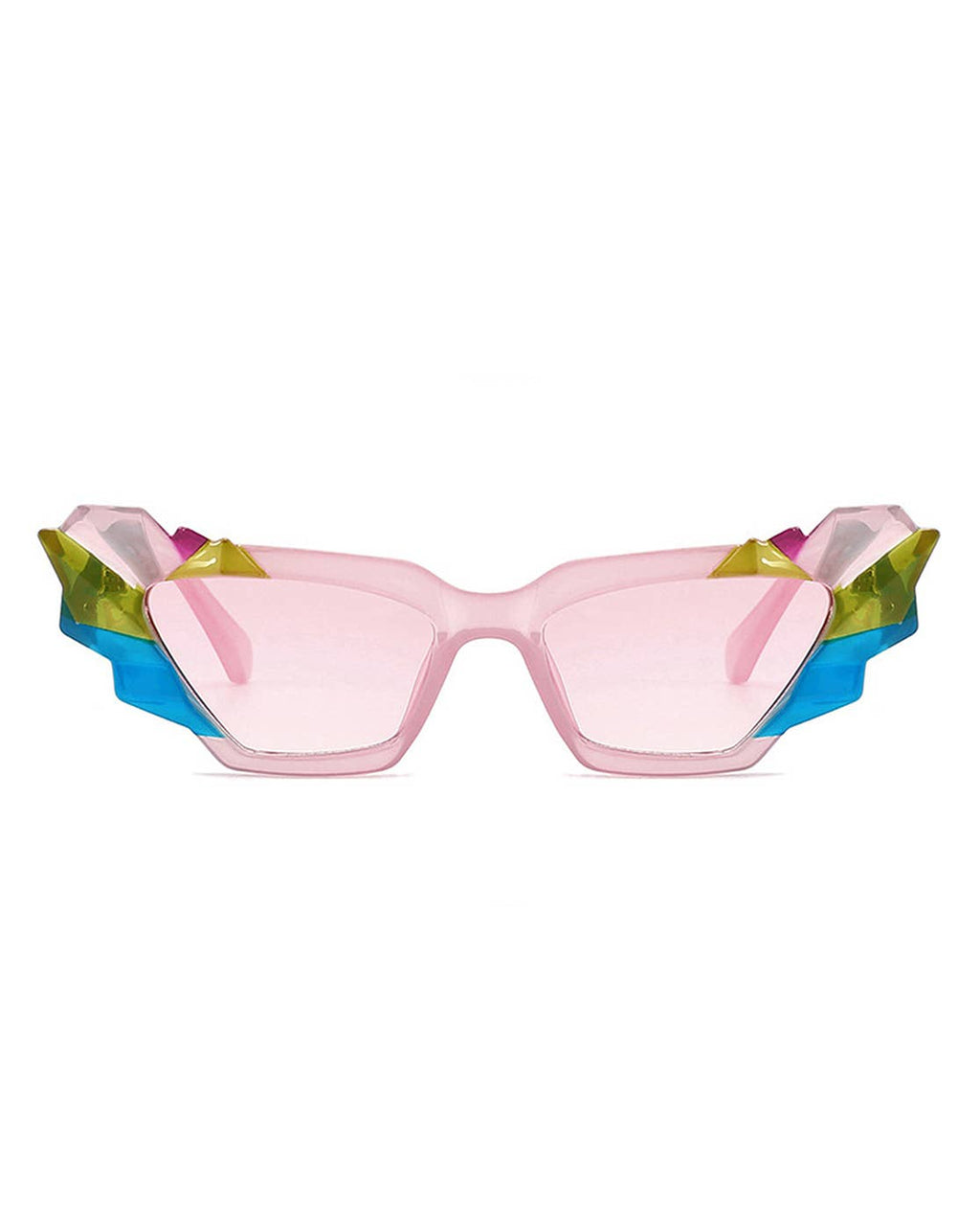 Women Geometric Irregular Cat Eye Fashion Sunglasses: No Packaging