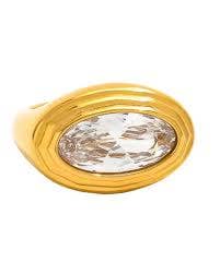 Elysian Eye Ring- Stainless Steel 14K Gold Ring: 6