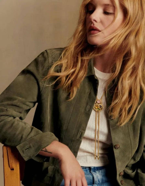 Até Lariat Bolo Pull Through Sliding  Necklace