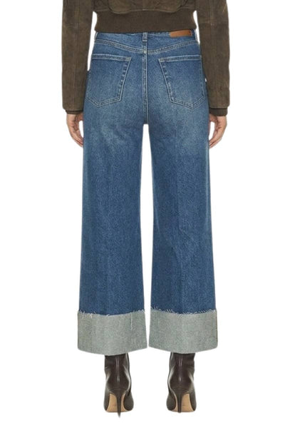 Inseam Transform High Rise Tummy Control A-Wide Jeans – Dark Wash