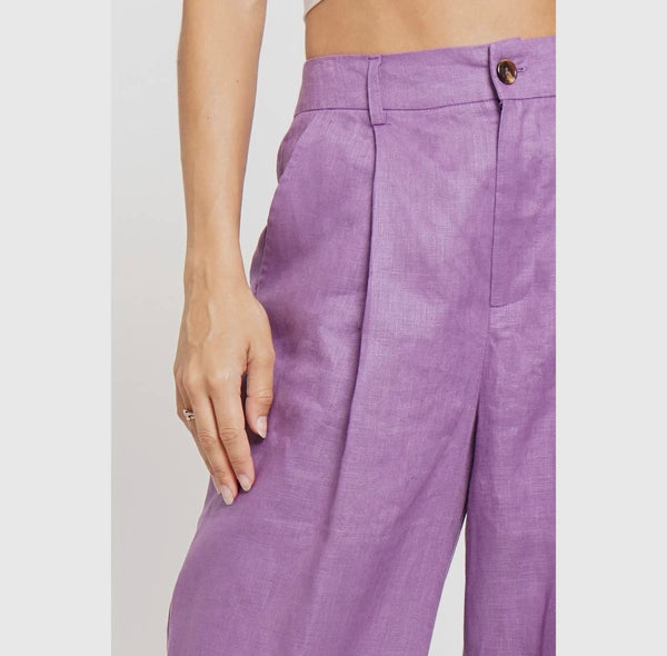 Linen Pleat Pants