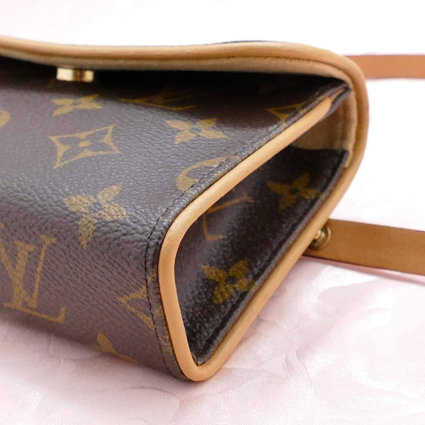 Louis Vuitton Pochette Florentine Monogram Canvas Brown