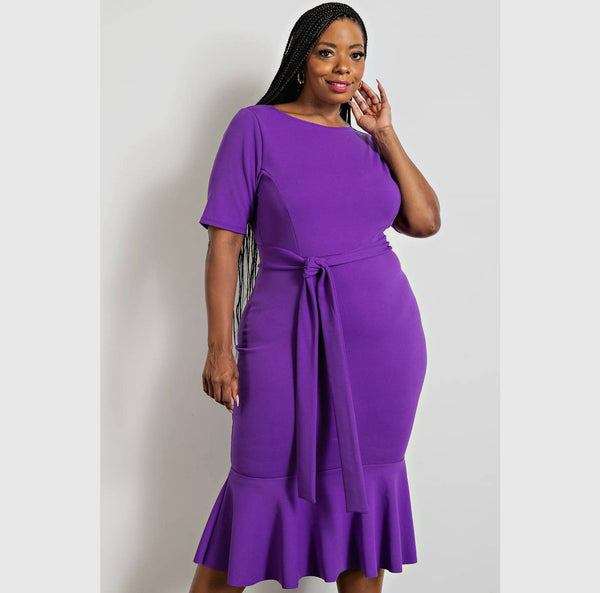 The Curve LA purple dress