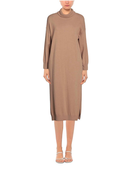 Dixie wool cashmere  blend midi knit sweater dress