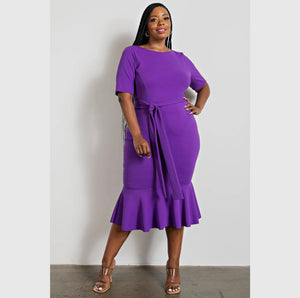 The Curve LA purple dress