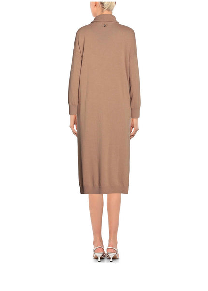 Dixie wool cashmere  blend midi knit sweater dress