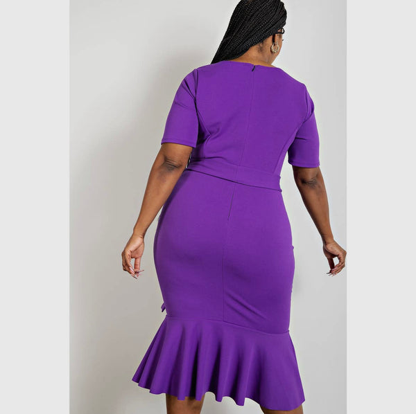 The Curve LA purple dress