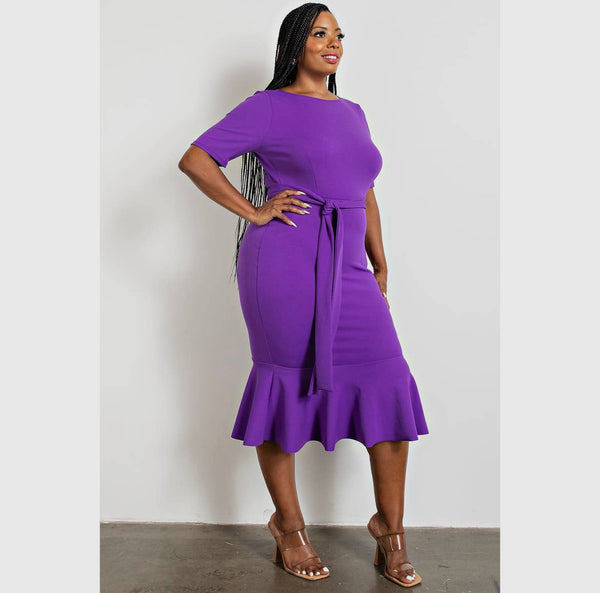 The Curve LA purple dress