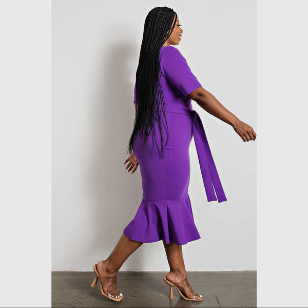 The Curve LA purple dress