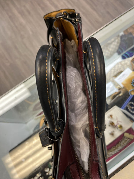 Coach 1941 DOUBLE Swagger Prairie Rivets black leather