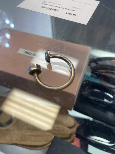 Tiffany & Co Rare Nut & Bolt Key Chain Key Ring