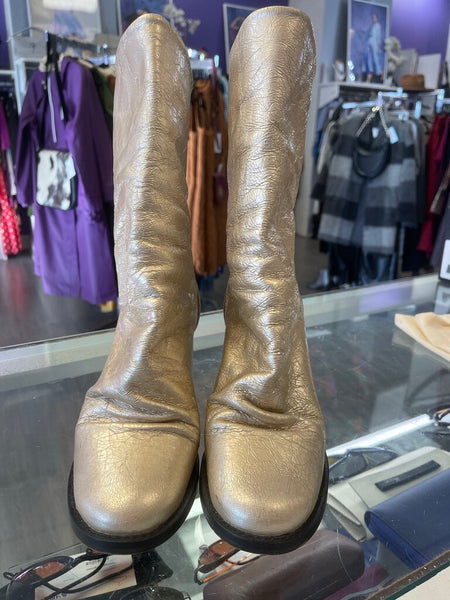 Free People Metallic Boots size 36
