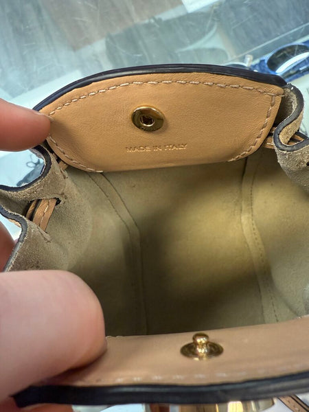 Chloe suede calfskin mini drawstring bag