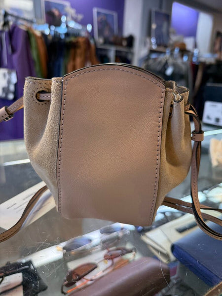 Chloe suede calfskin mini drawstring bag