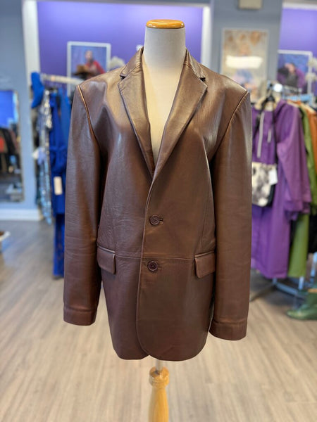 La Marque Genuine Leather Jacket Size Small (fits oversized)