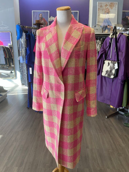 Smythe Peaked Label Overcoat Bubblegum Size 2