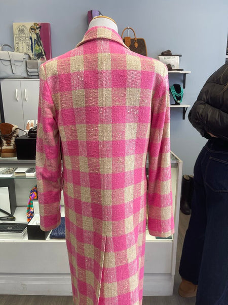 Smythe Peaked Label Overcoat Bubblegum Size 2