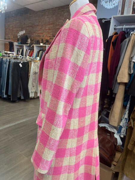 Smythe Peaked Label Overcoat Bubblegum Size 2