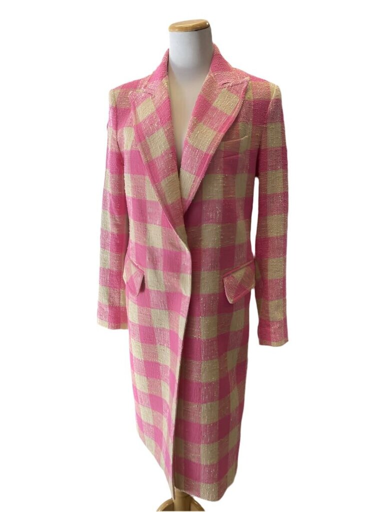 Smythe Peaked Label Overcoat Bubblegum Size 2