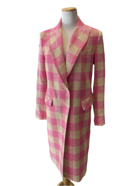 Smythe Peaked Label Overcoat Bubblegum Size 2