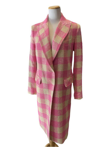 Smythe Peaked Label Overcoat Bubblegum Size 2