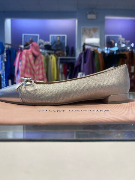 Stuart Weitzman Sleek Bow Flat Size 6.5