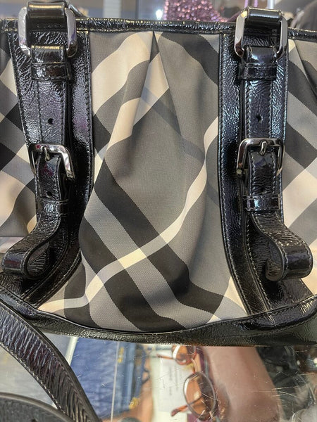 Burberry check lowry bag