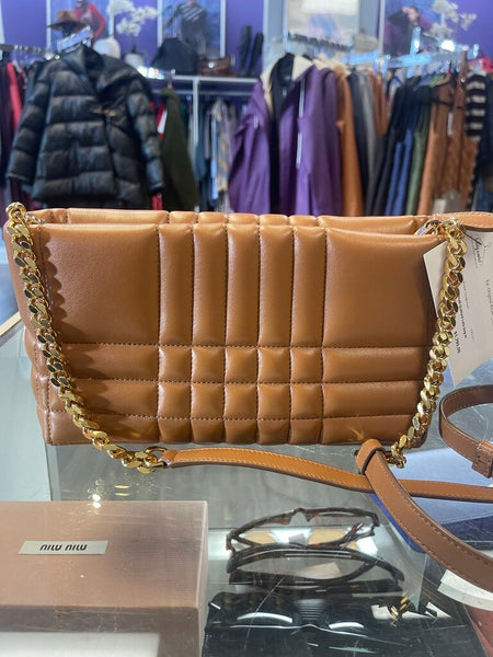 Burberry Small Quilted Lola bag in maple lambskin
