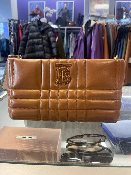 Burberry Small Quilted Lola bag in maple lambskin