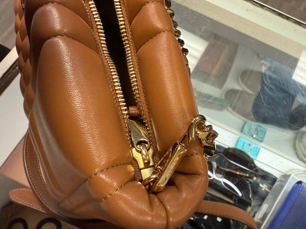 Burberry Small Quilted Lola bag in maple lambskin