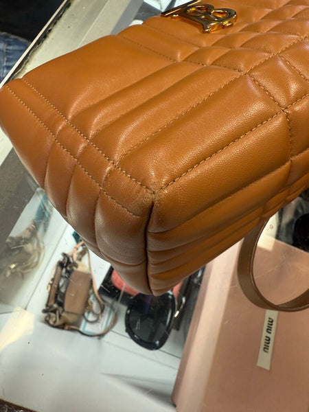 Burberry Small Quilted Lola bag in maple lambskin