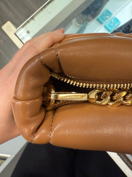 Burberry Small Quilted Lola bag in maple lambskin