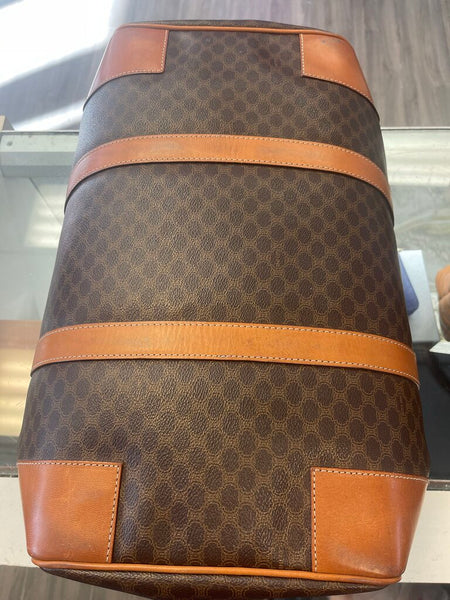 Celine Macadam Coated Canvas Boston Bag 16"