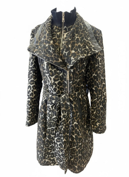 Vince Camuto Leopard Coat Size Large