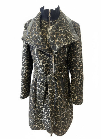 Vince Camuto Leopard Coat Size Large