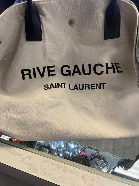 Saint Laurent Rive Gauche Canvas tote bag 2021