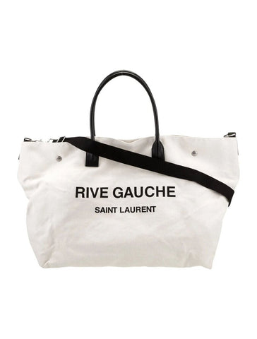 Saint Laurent Rive Gauche Canvas tote bag 2021