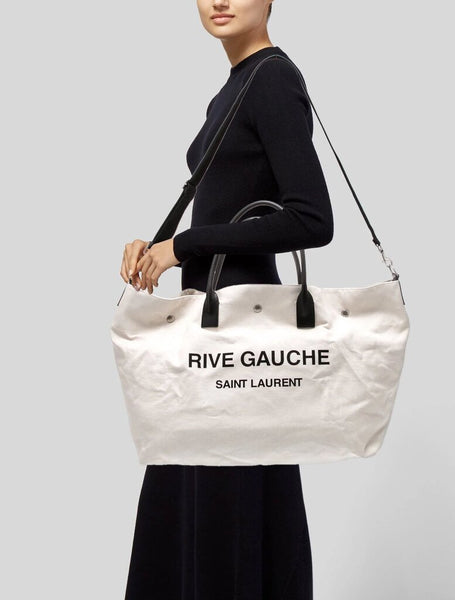 Saint Laurent Rive Gauche Canvas tote bag 2021