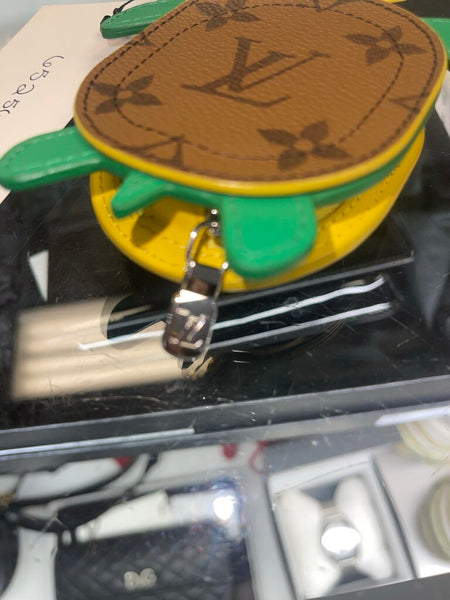 LV Turtle Pouch Charm