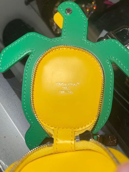LV Turtle Pouch Charm