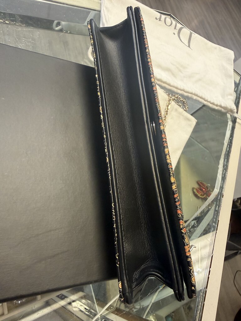 Christian Dior Animals Chain Pouch Printed Leather Collectable