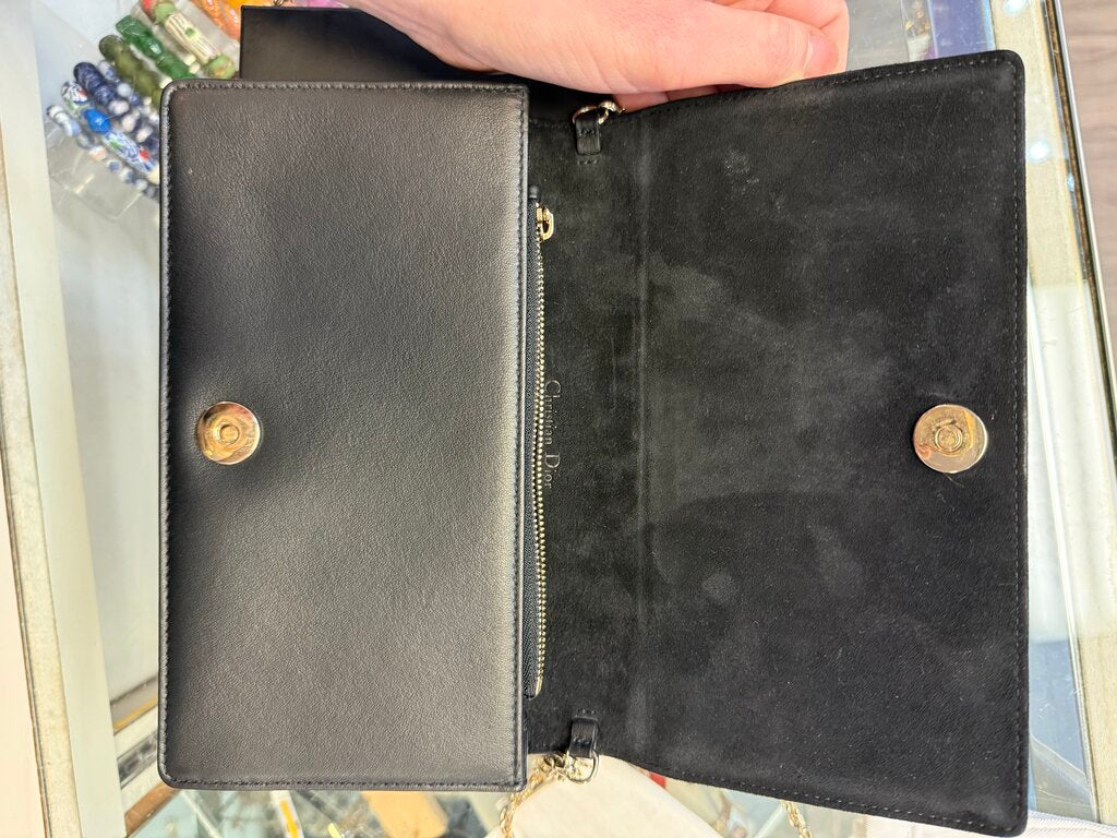 Christian Dior Animals Chain Pouch Printed Leather Collectable