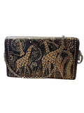 Christian Dior Animals Chain Pouch Printed Leather Collectable