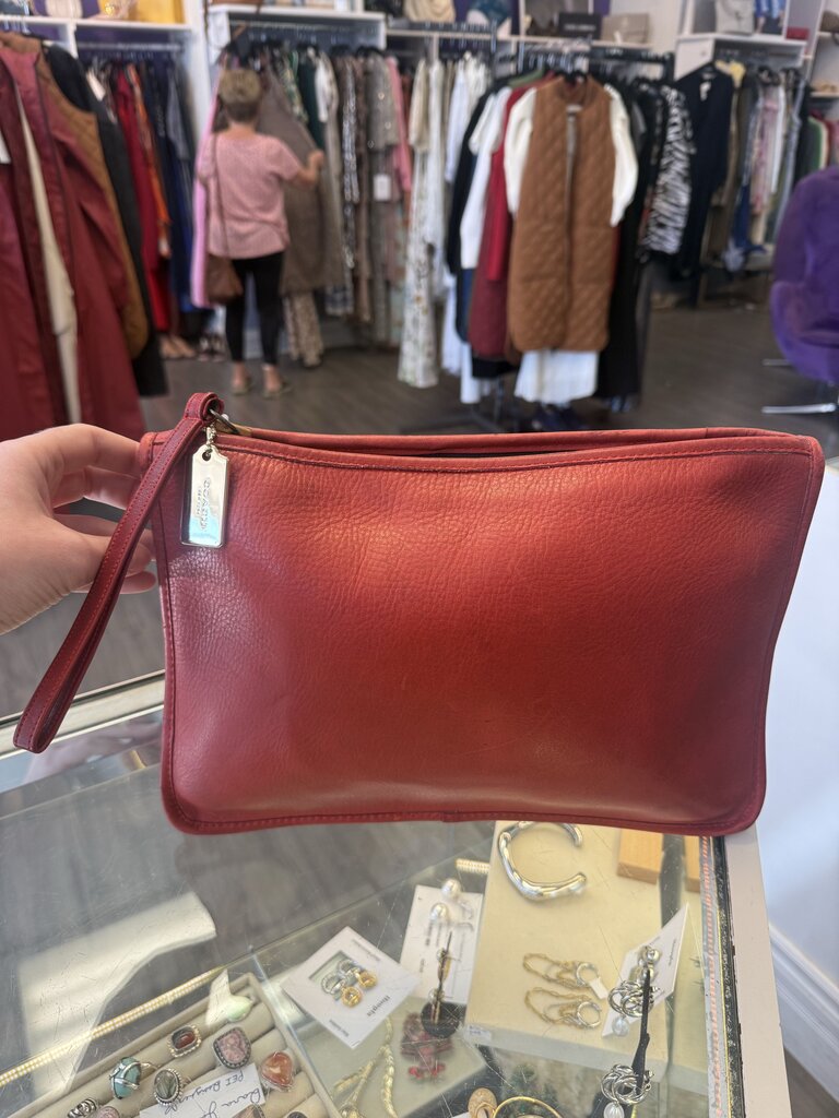Vintage 1970s NYC Era Coach Cashin Clutch Bag