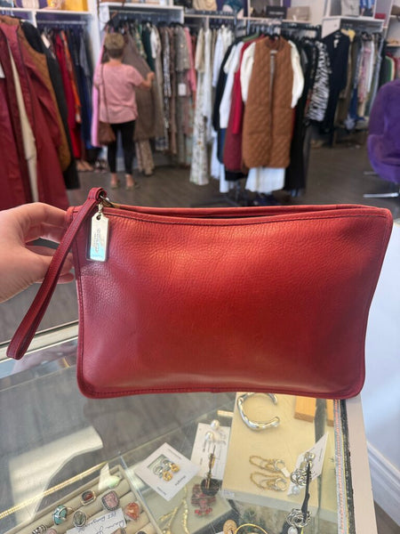 Vintage 1970s NYC Era Coach Cashin Clutch Bag